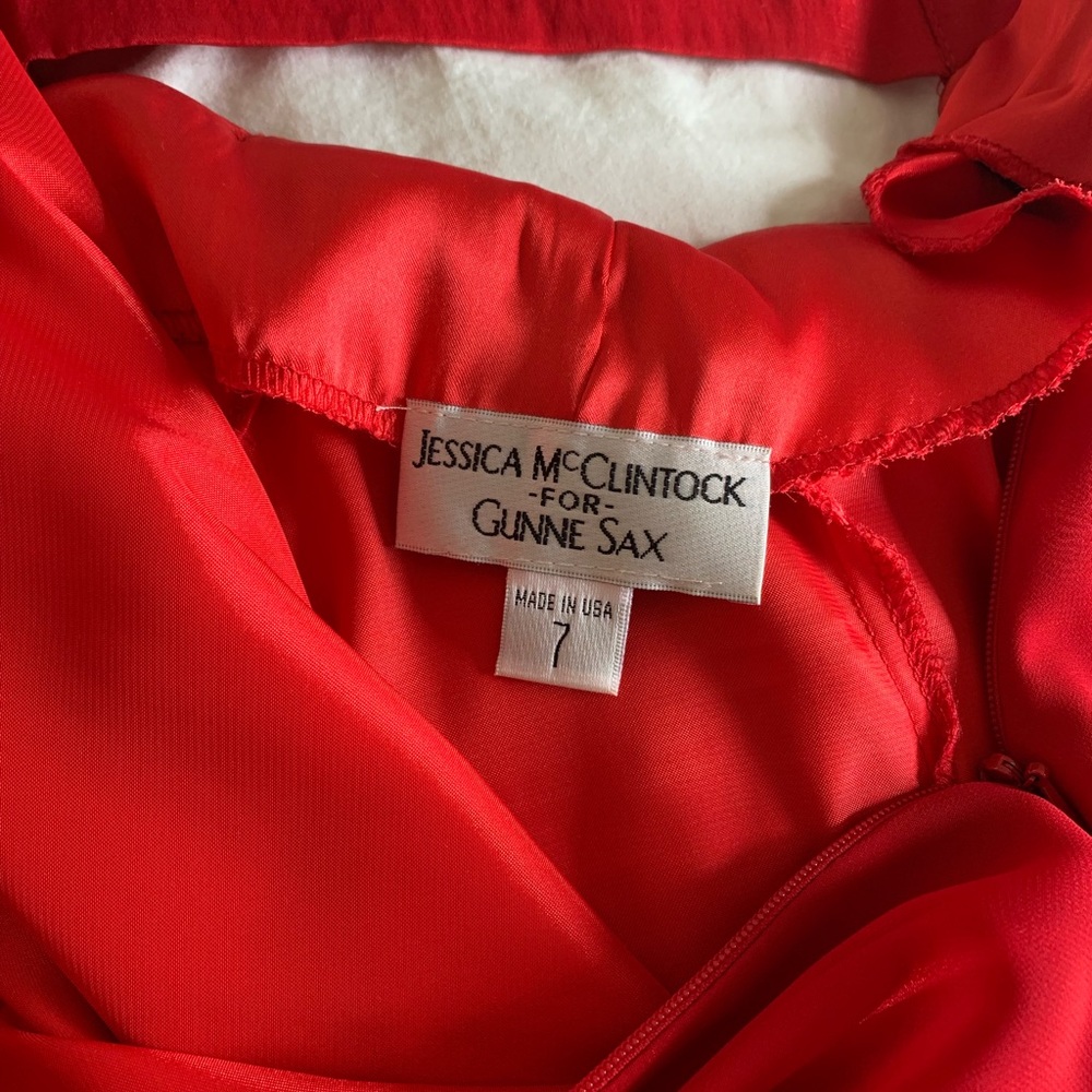 Jessica McClintock formal red dress - Picture 6 of 8